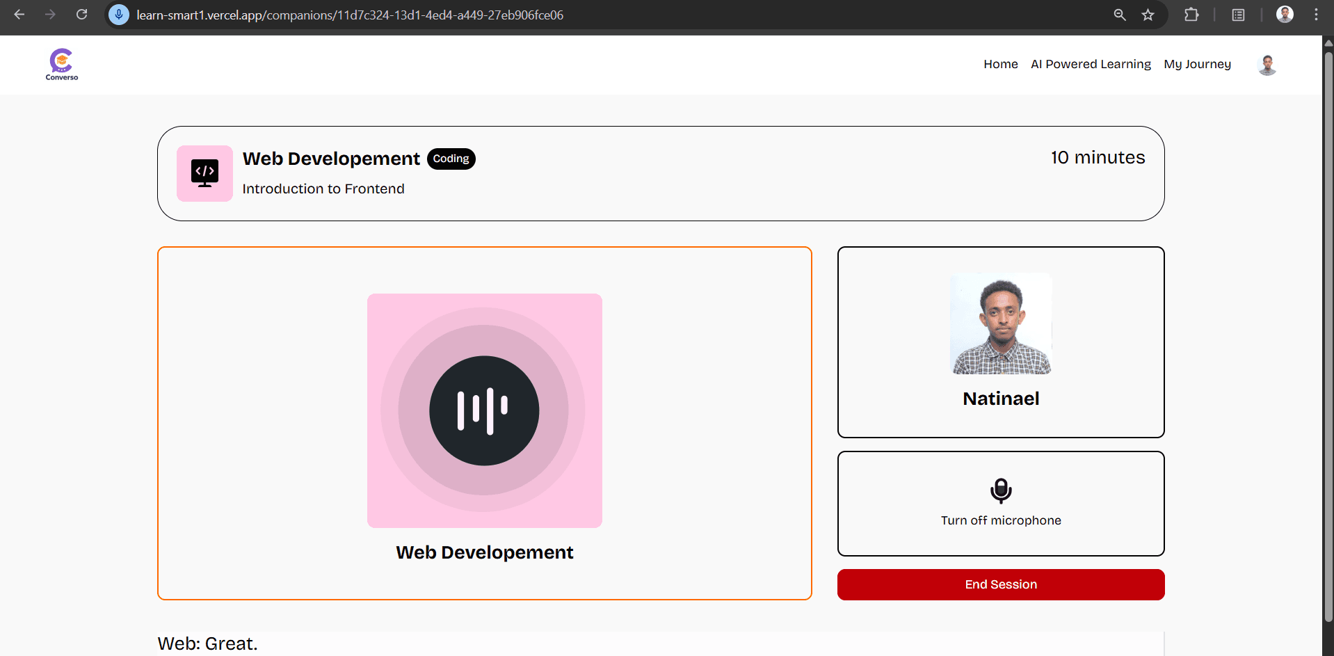 Ai Voice Assistant Learning Platform